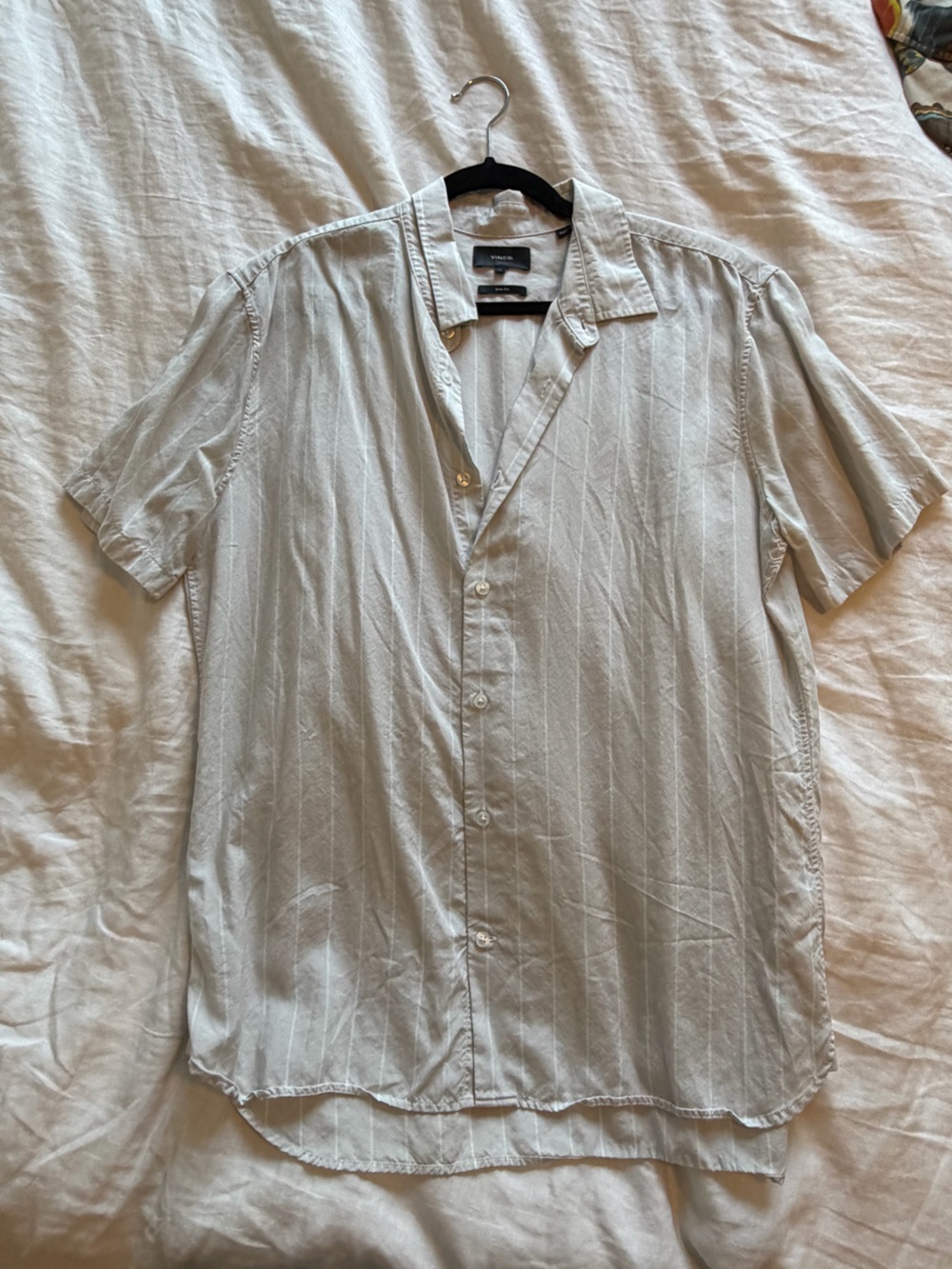 Vince Light Gray Men's Shirt Jacket